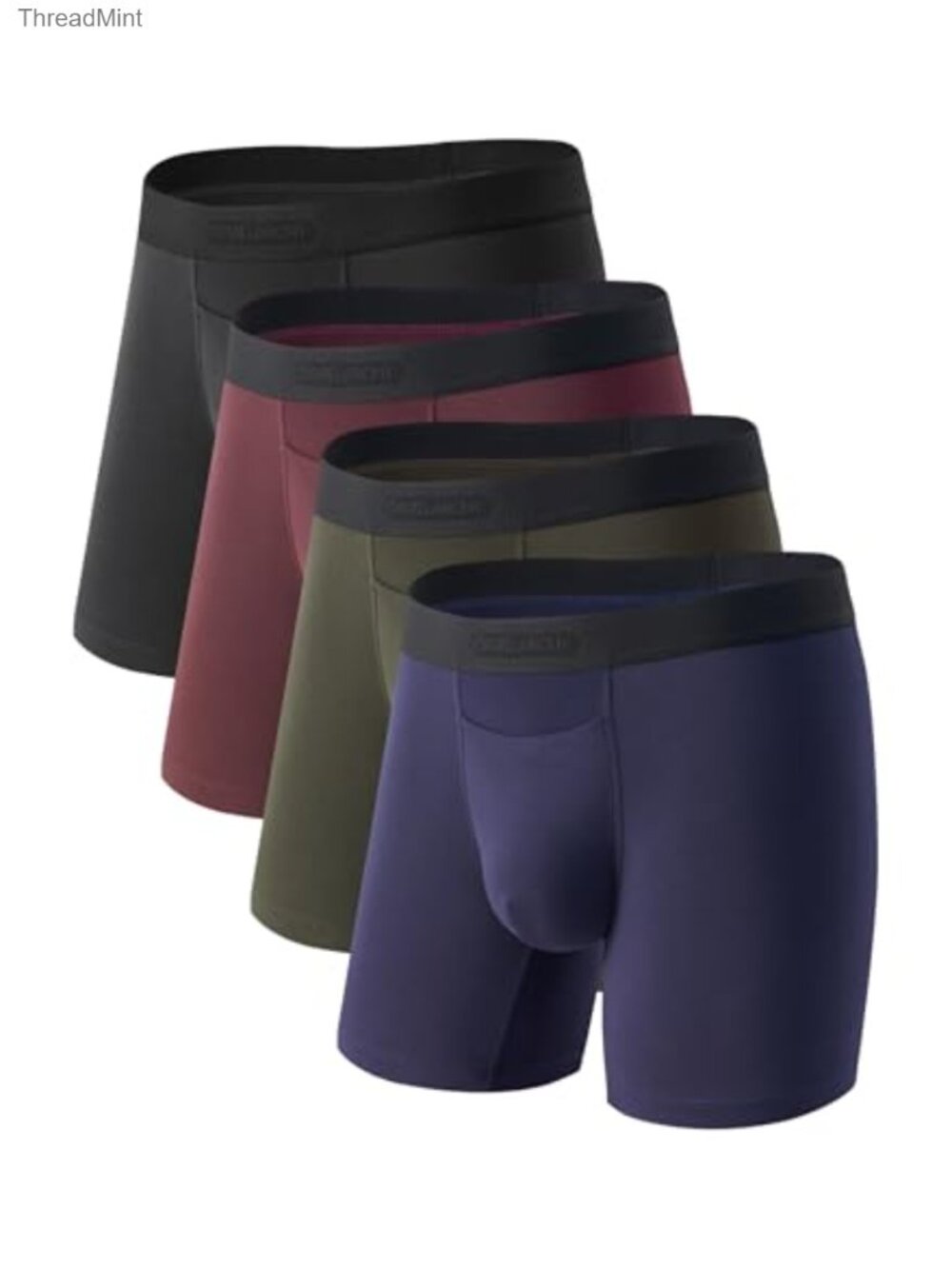 Men's Boxer Briefs Bamboo Rayon Horizontal Fly CoreComfort Pouch Comfort Fit